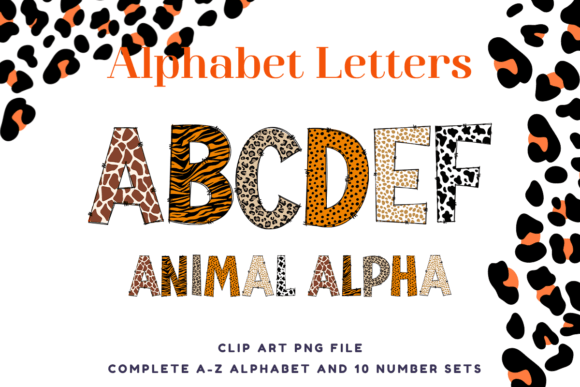 Animal Skin Doodle Alphabet: A Wildly Creative Design Asset