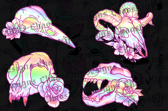 Animal Skulls- Rainbow Edition: Beyond the Macabre