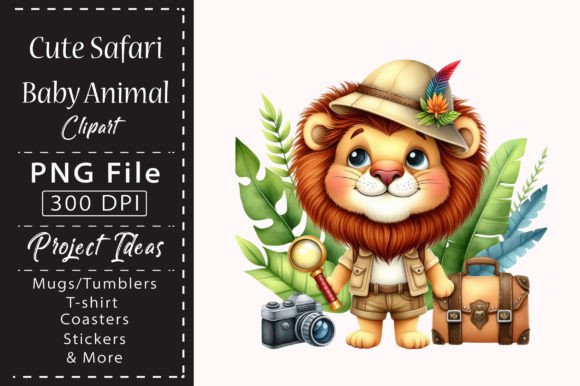 Bringing the Wild to Your Canvas: Watercolor Safari Animal Clipart