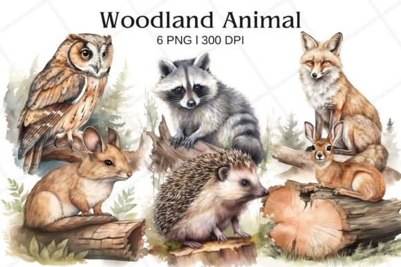 Little Woodland Animal Watercolor: Charming Designs for Creative Projects