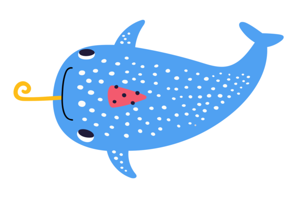 Party Shark Character: A Cute Animal Font for Fun Branding