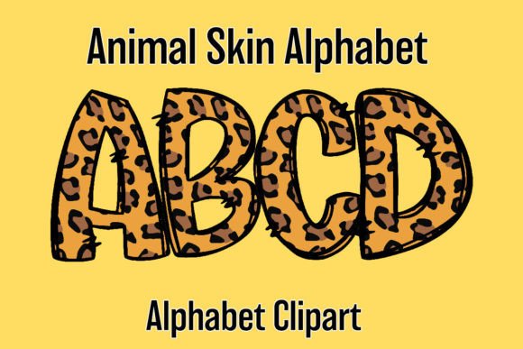 Safari Animal Alphabet Doodle Cheetah: A Playful Twist on Modern Typography