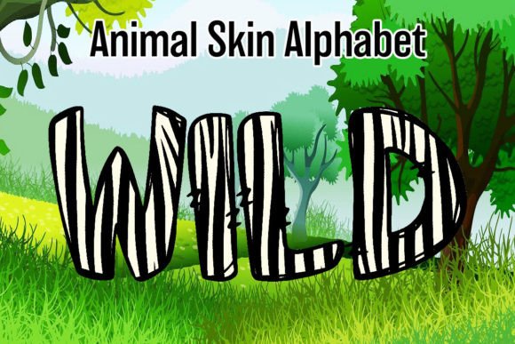 Safari Animal Alphabet Doodle Zebra: A Creative Font for Modern Brands